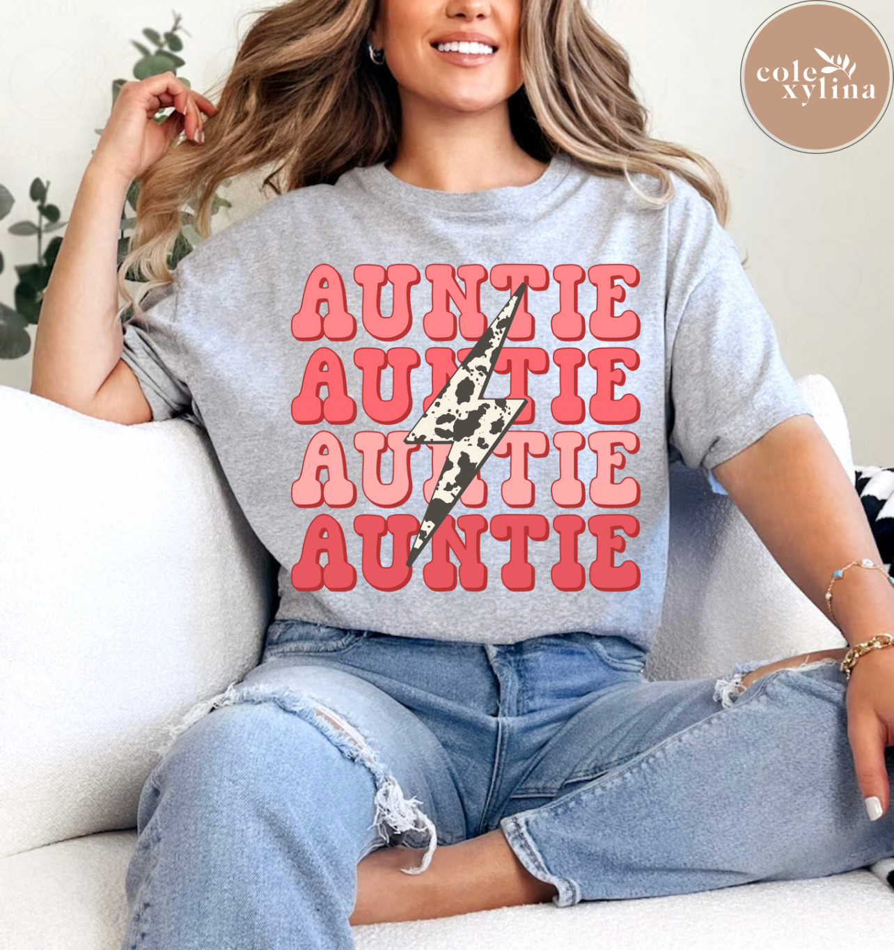 COW BOLT AUNTIE - DTF TRANSFER