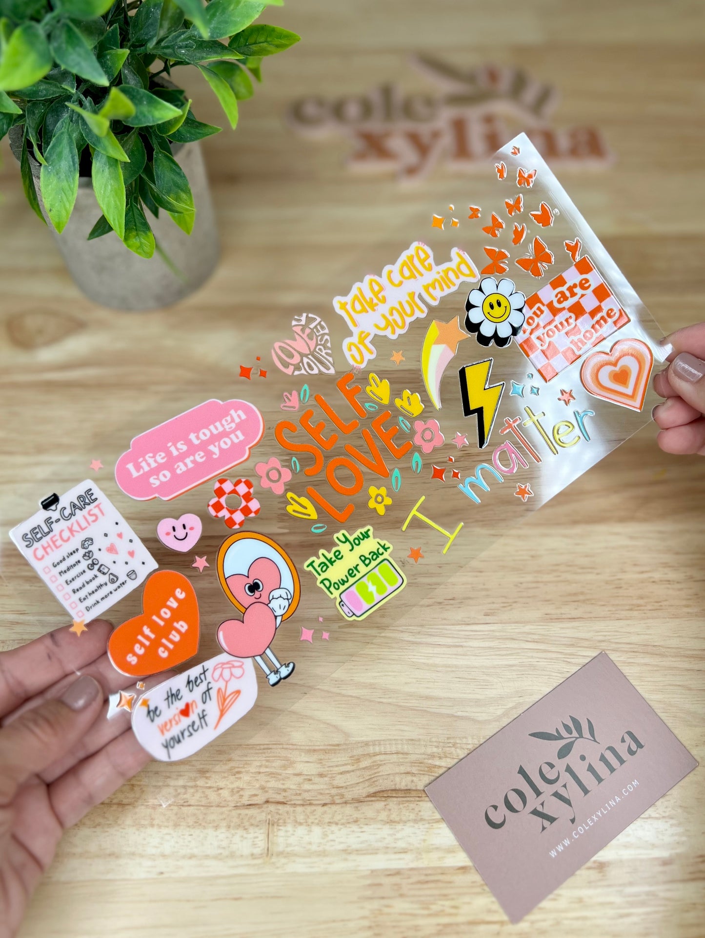 SELF LOVE AFFIRMATIONS - 16OZ WRAP DOUBLE SIDED