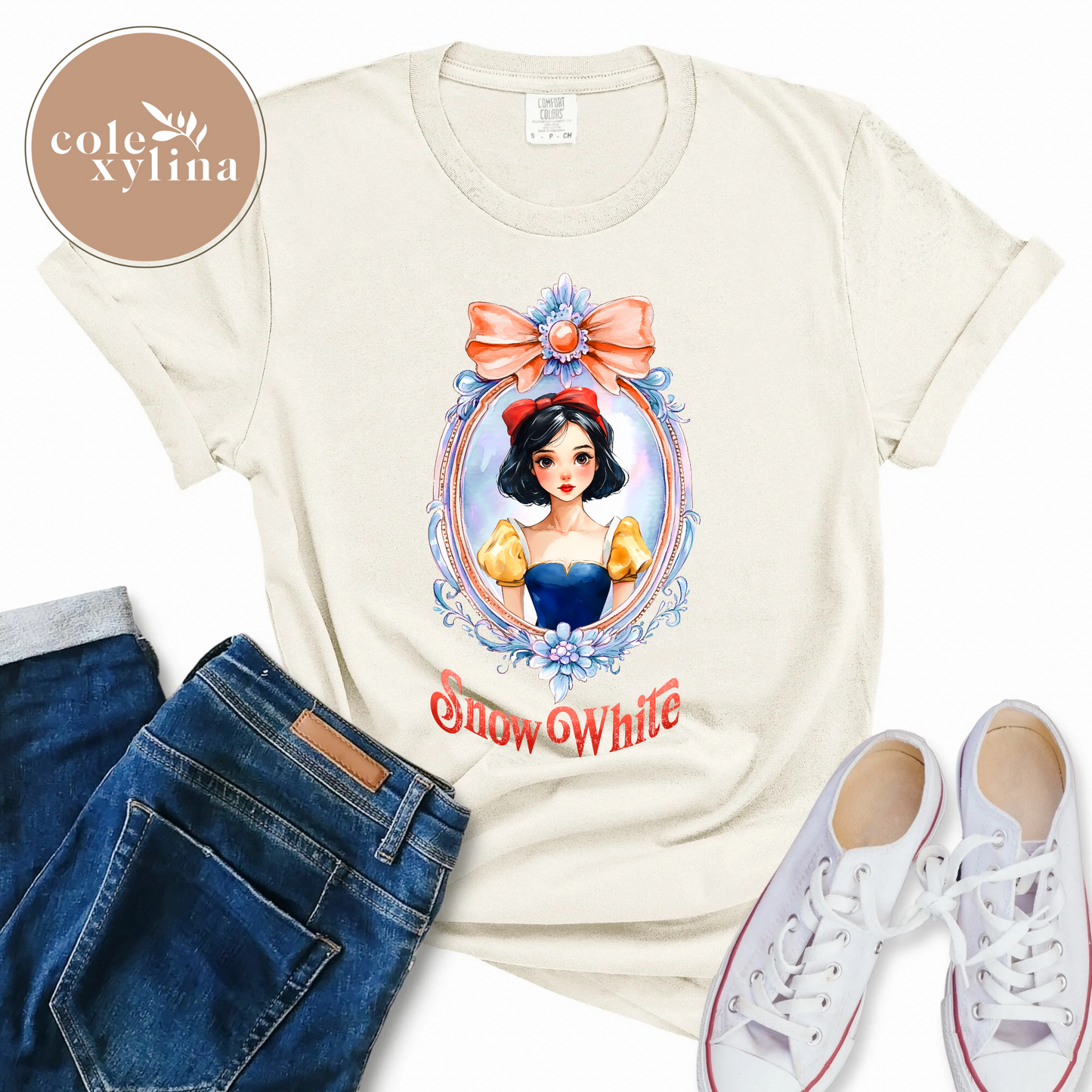 WATERCOLOR SNOW WHITE - DTF TRANSFER