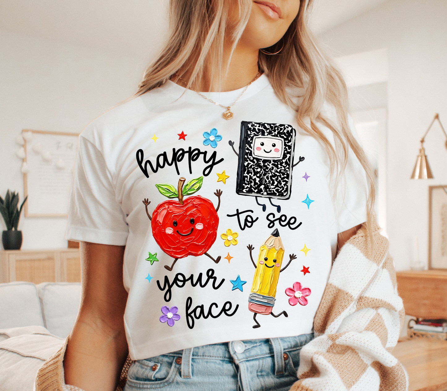 HAPPY TO SEE YOUR FACE PAINTED - DTF TRANSFER