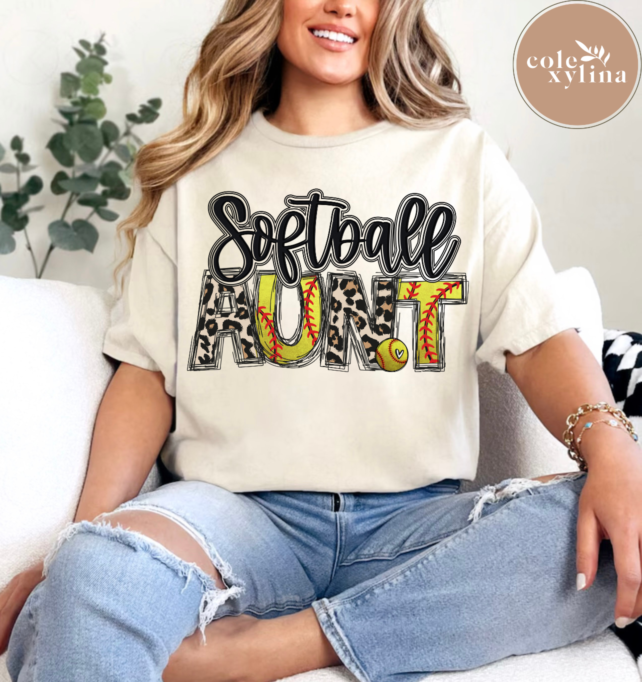 SOFTBALL AUNT - DTF TRANSFER