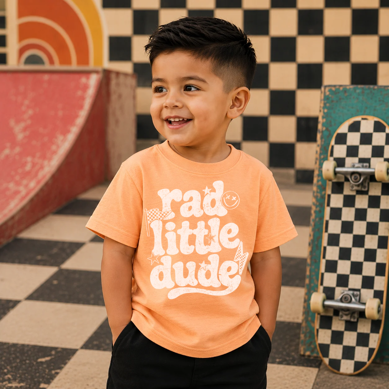 RAD LITTLE DUDE OFF WHITE - DTF TRANSFER