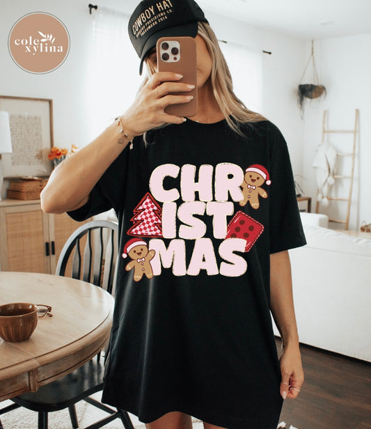 WESTERN PINK CHRISTMAS - DTF TRANSFER