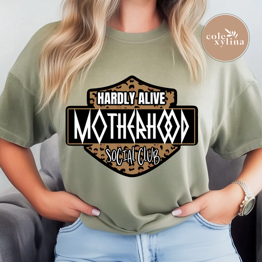 HARDLY ALIVE MOTHERHOOD SOCIAL CLUB - DTF TRANSFER