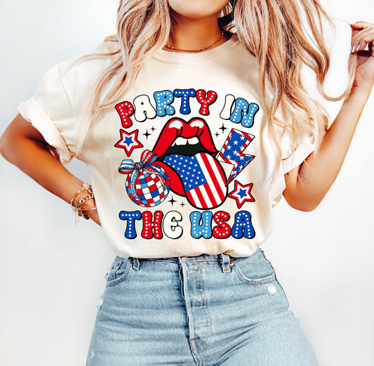PARTY IN THE USA - DTF TRANSFER