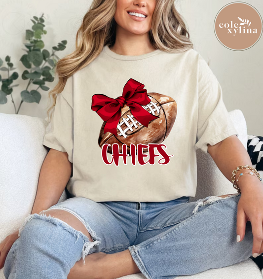 CHIEFS FOOTBALL COQUETTE - DTF TRANSFER