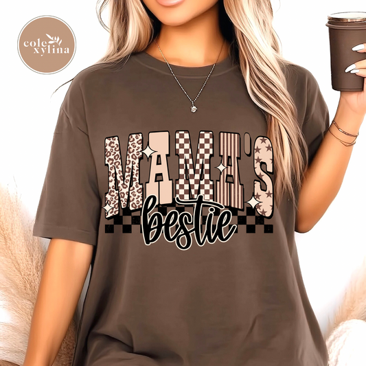 NEUTRAL RETRO MAMA’S BESTIE - DTF TRANSFER