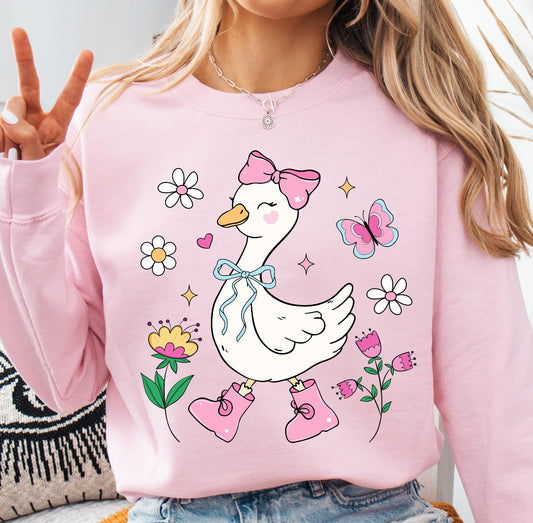 PINK SPRING GOOSE COQUETTE - DTF TRANSFER