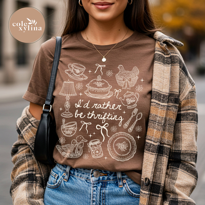CUTSY THRIFTING DOODLES (3 COLOR OPTIONS) - DTF TRANSFER