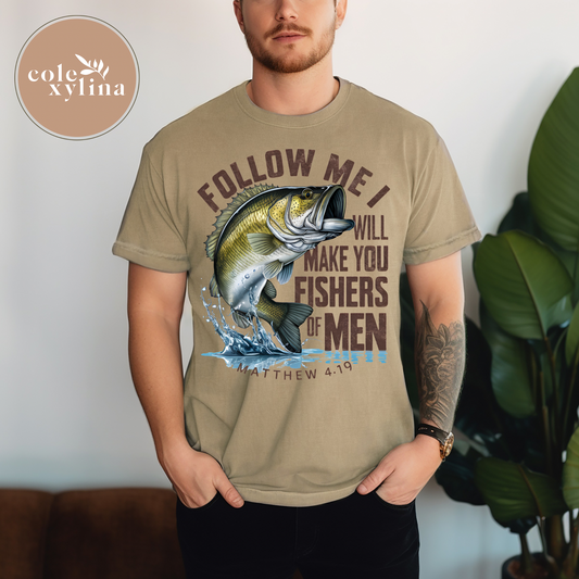 FOLLOW ME I WILL MAKE YOU FISHERS OF MEN  - DTF TRANSFER