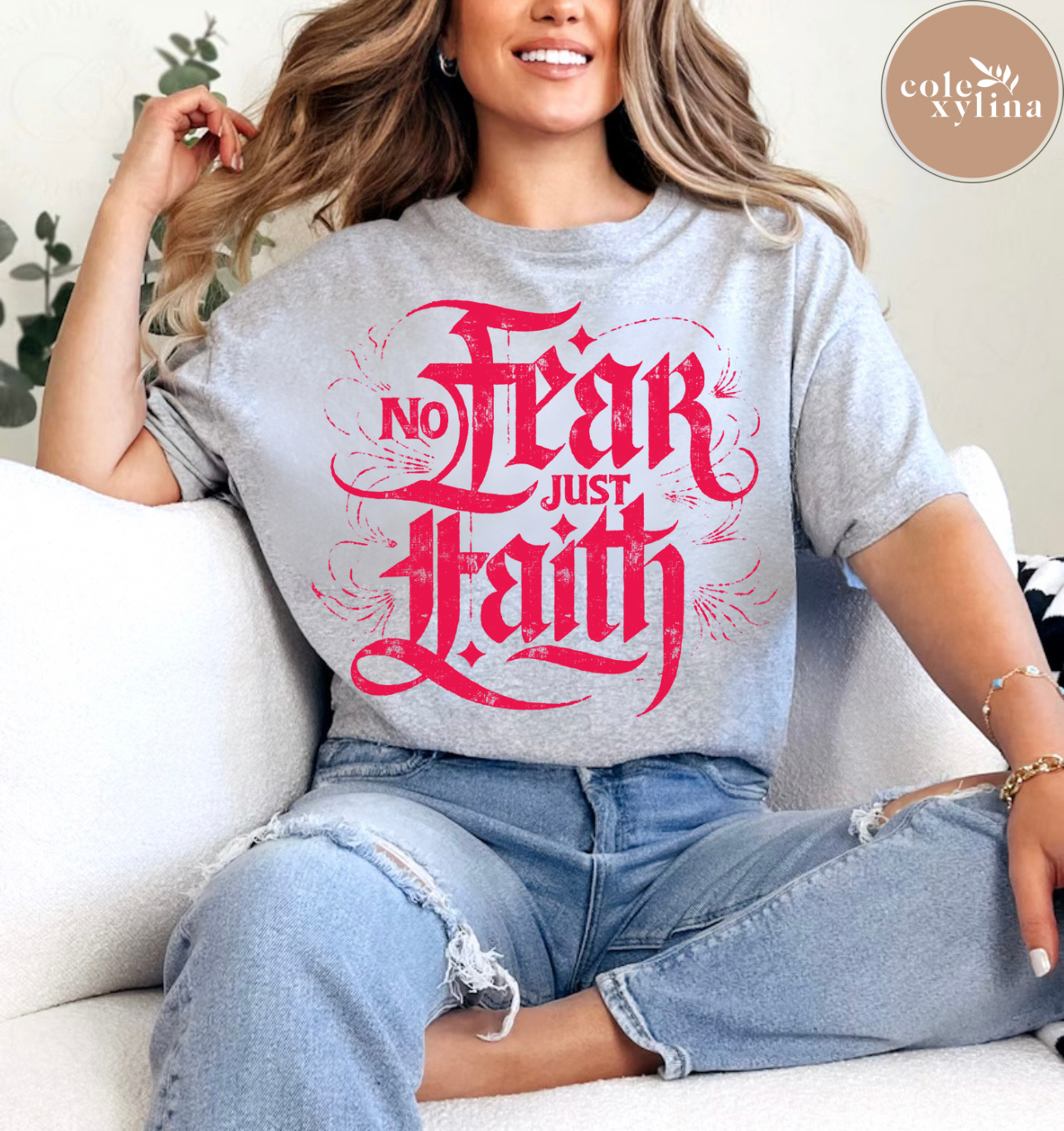 NO FEAR JUST FAITH MAGENTA (2 OPTIONS) - DTF TRANSFER