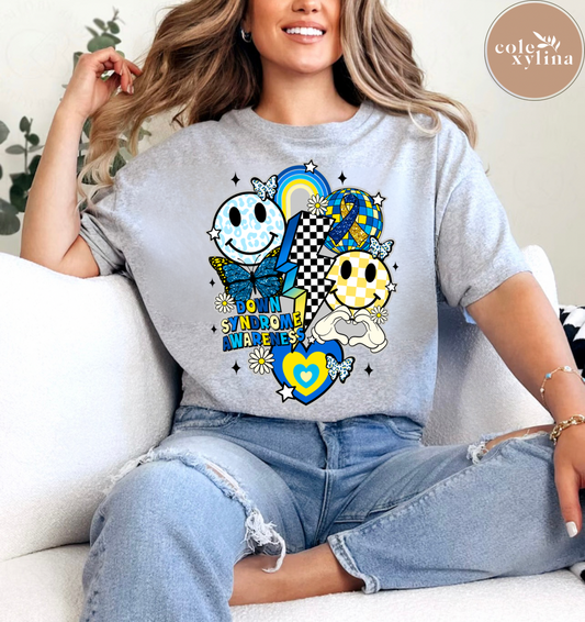 RETRO DOWN SYNDROME AWARENESS - DTF TRANSFER