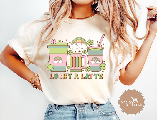 LUCKY A LATTE - DTF TRANSFER