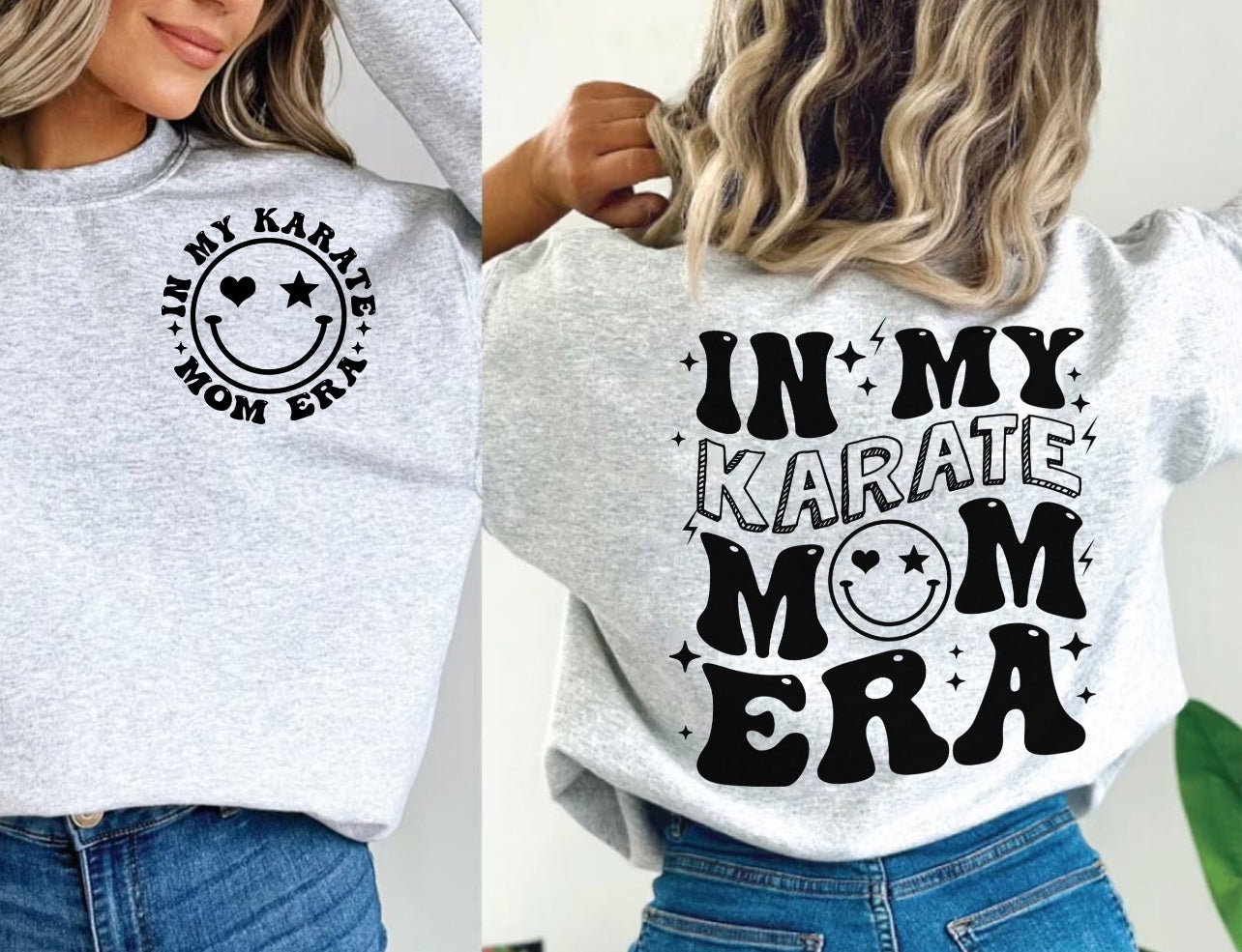 IN MY KARATE MOM ERA BLACK - DTF TRANSFER