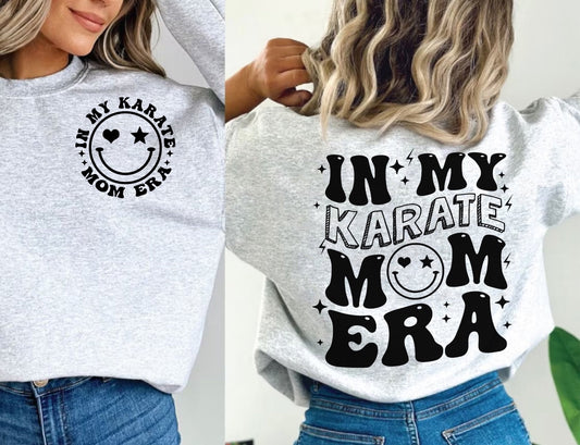IN MY KARATE MOM ERA BLACK - DTF TRANSFER