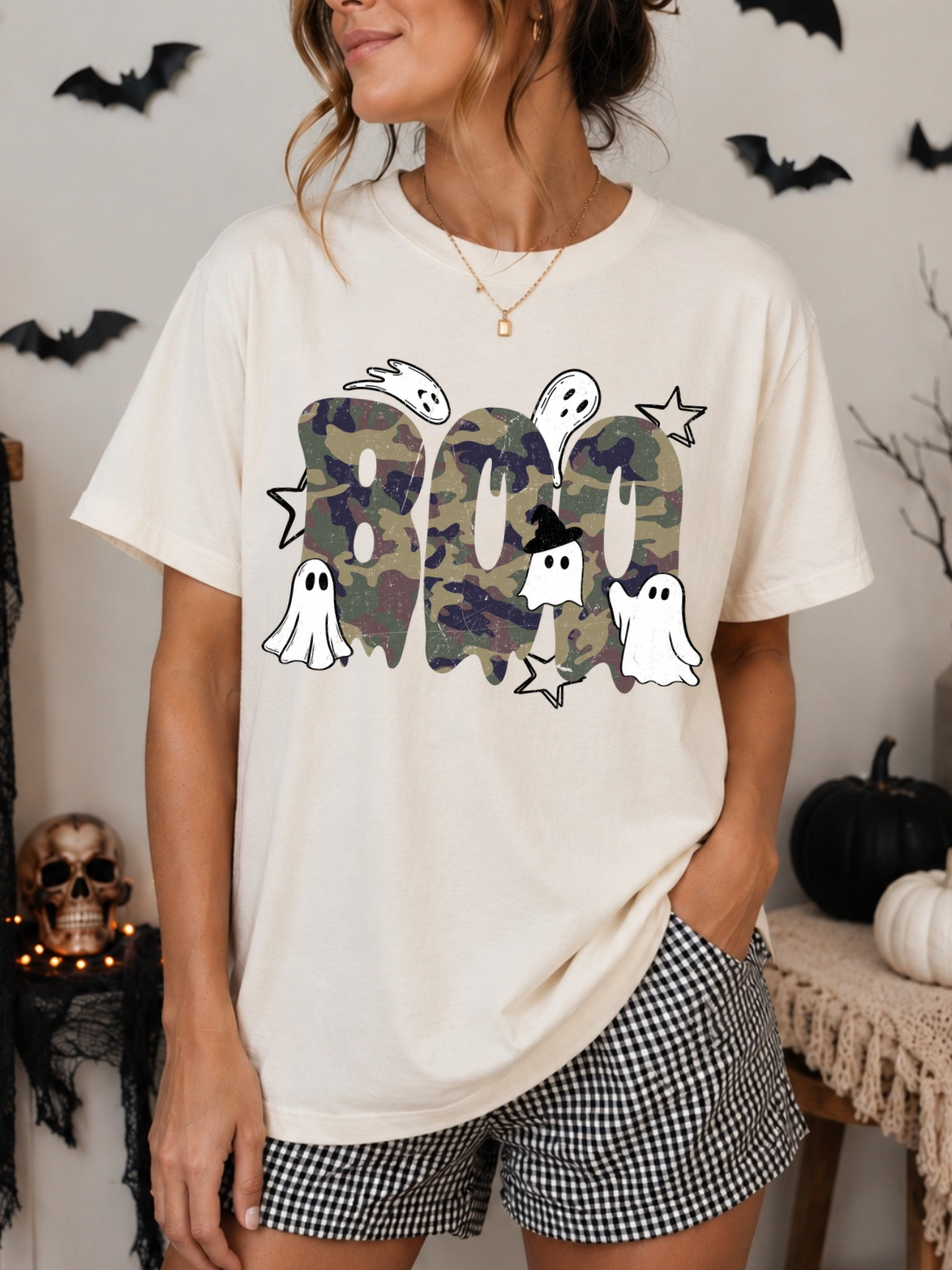 CAMO GHOST BOO - DTF TRANSFER