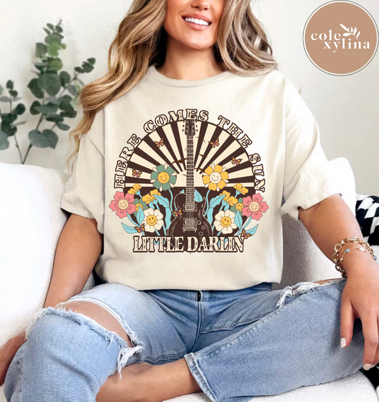 HERE COMES THE SUN LITTLE DARLIN - DTF TRANSFER