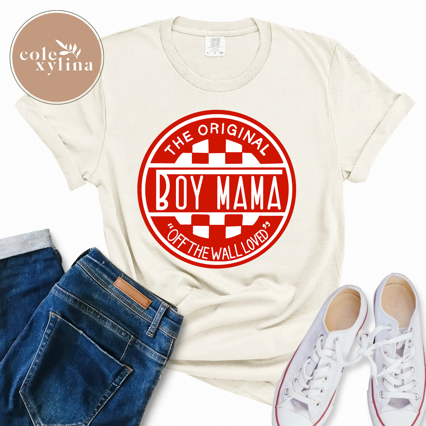 THE ORIGINAL BOY MAMA RED - DTF TRANSFER