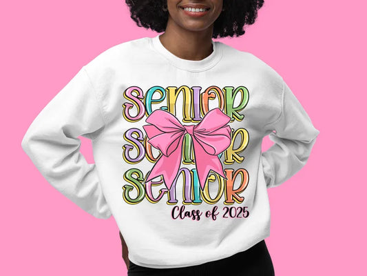 SENIOR PINK COQUETTE - DTF TRANSFER