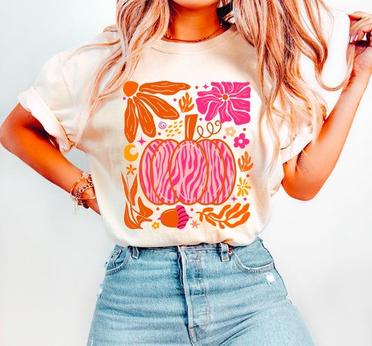 PINK FALL PUMPKIN - DTF TRANSFER