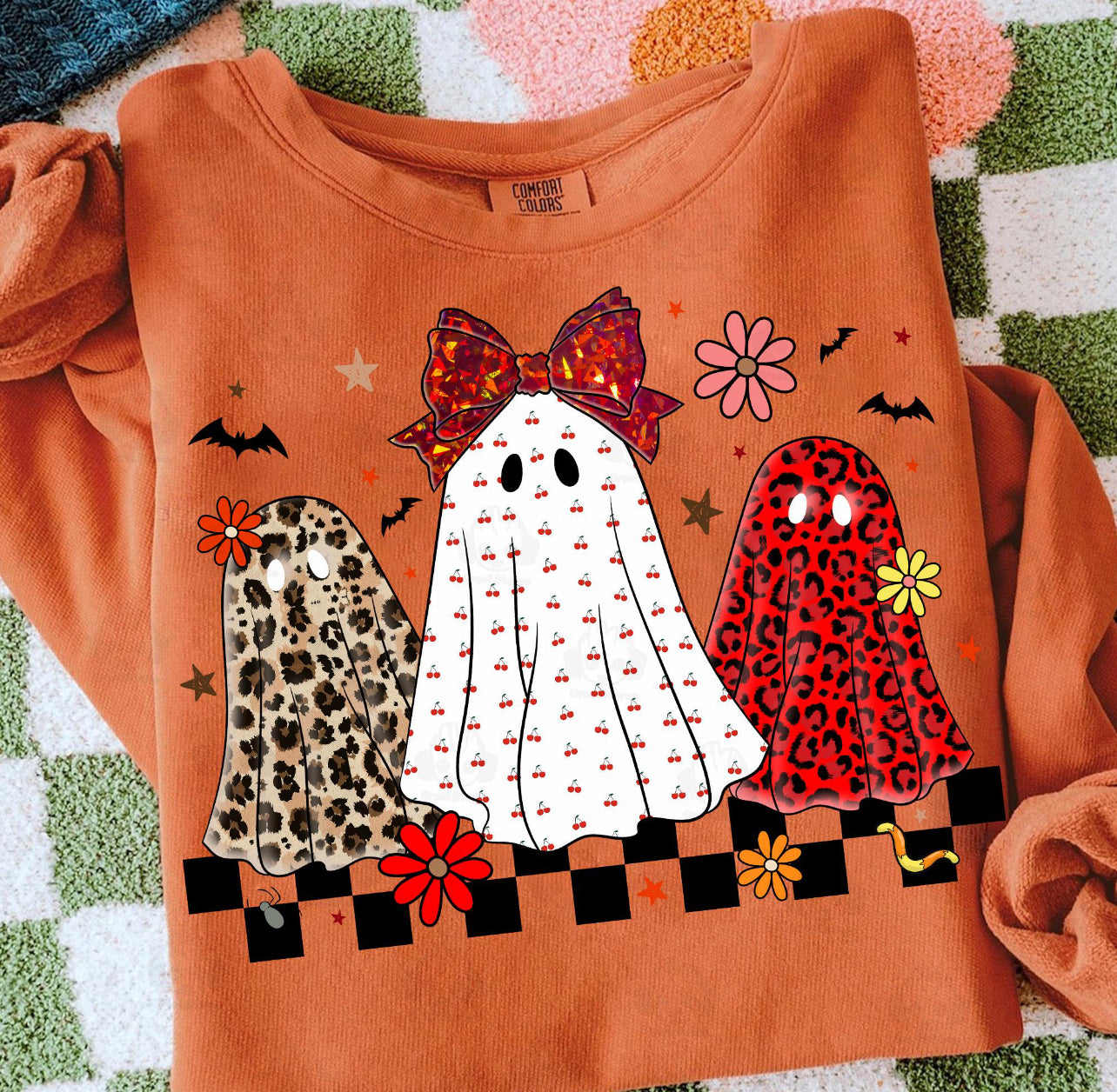 SPOOKY TRIO GHOSTS - DTF TRANSFER