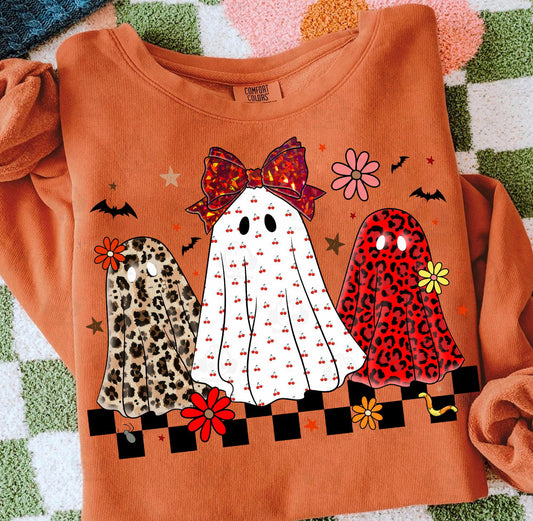 SPOOKY TRIO GHOSTS - DTF TRANSFER