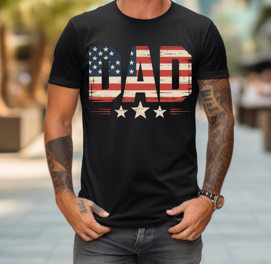 USA FLAG DAD - DTF TRANSFER