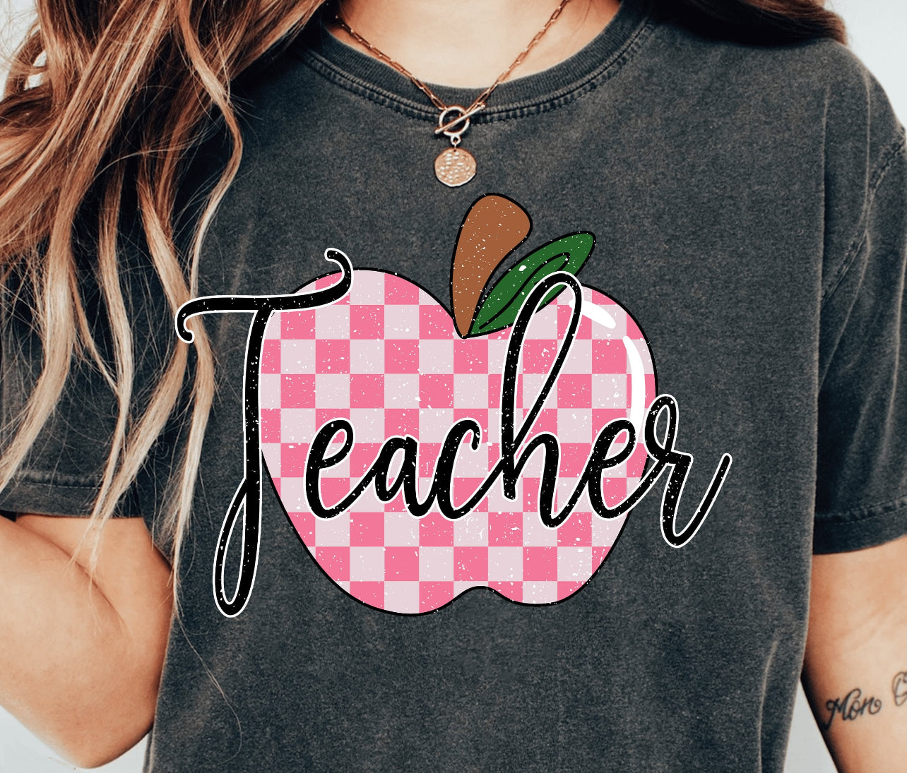 CHECKERED TEACHER - SHIRT