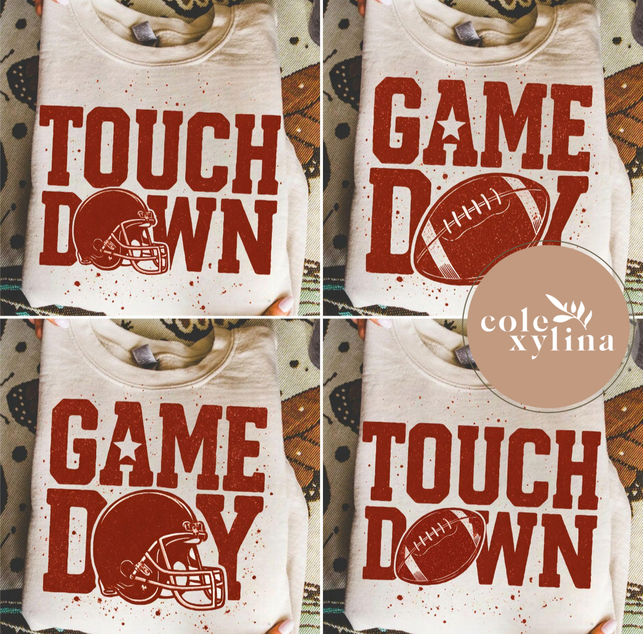 SPECKLED TOUCHDOWN (4 COLORS) - DTF TRANSFER