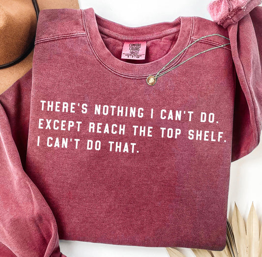 THERE IS NOTHING I CAN’T DO, EXCEPT REACH THE TOP SHELF (2 OPTIONS) - DTF TRANSFER