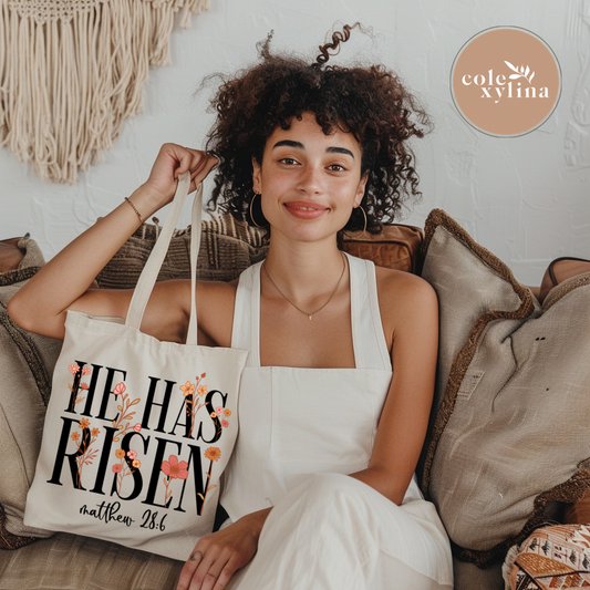 FLORAL HE IS RISEN (2 OPTIONS) - DTF TRANSFER