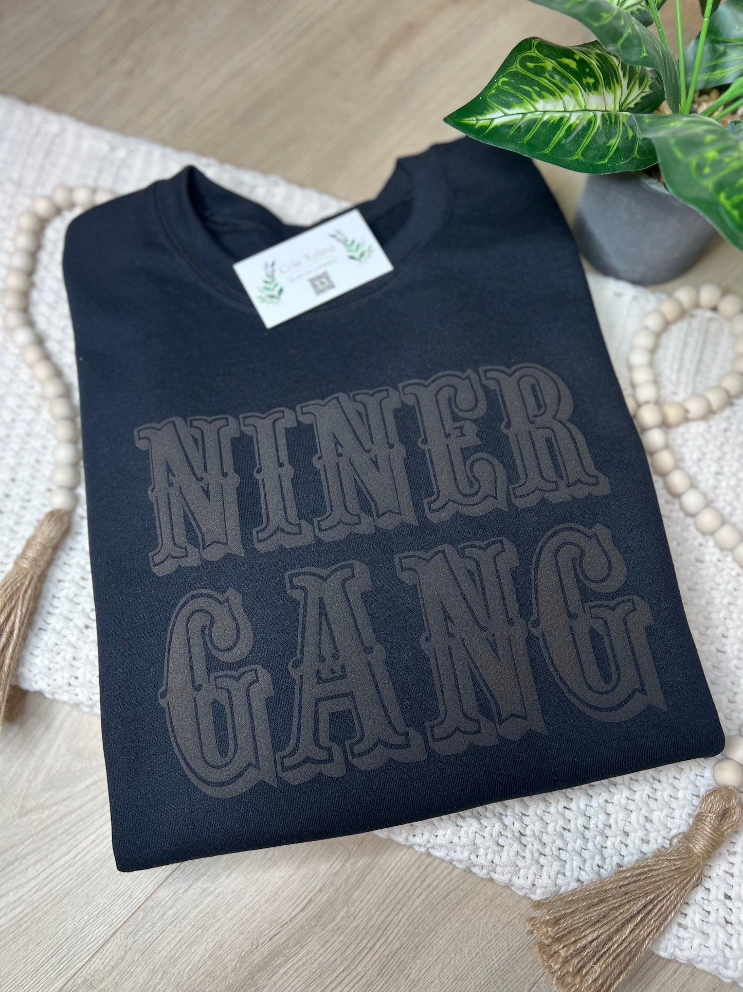 CREW SWEATER - NINER GANG (PUFF DESIGN)