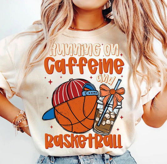 RUNNING ON CAFFEINE AND BASKETBALL - DTF TRANSFER