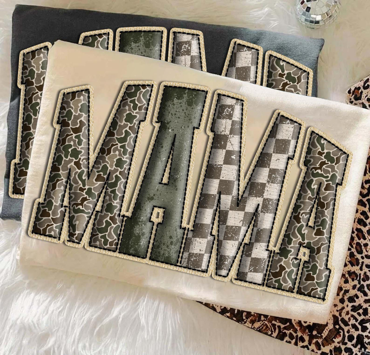 CAMO VINTAGE MAMA - DTF TRANSFER