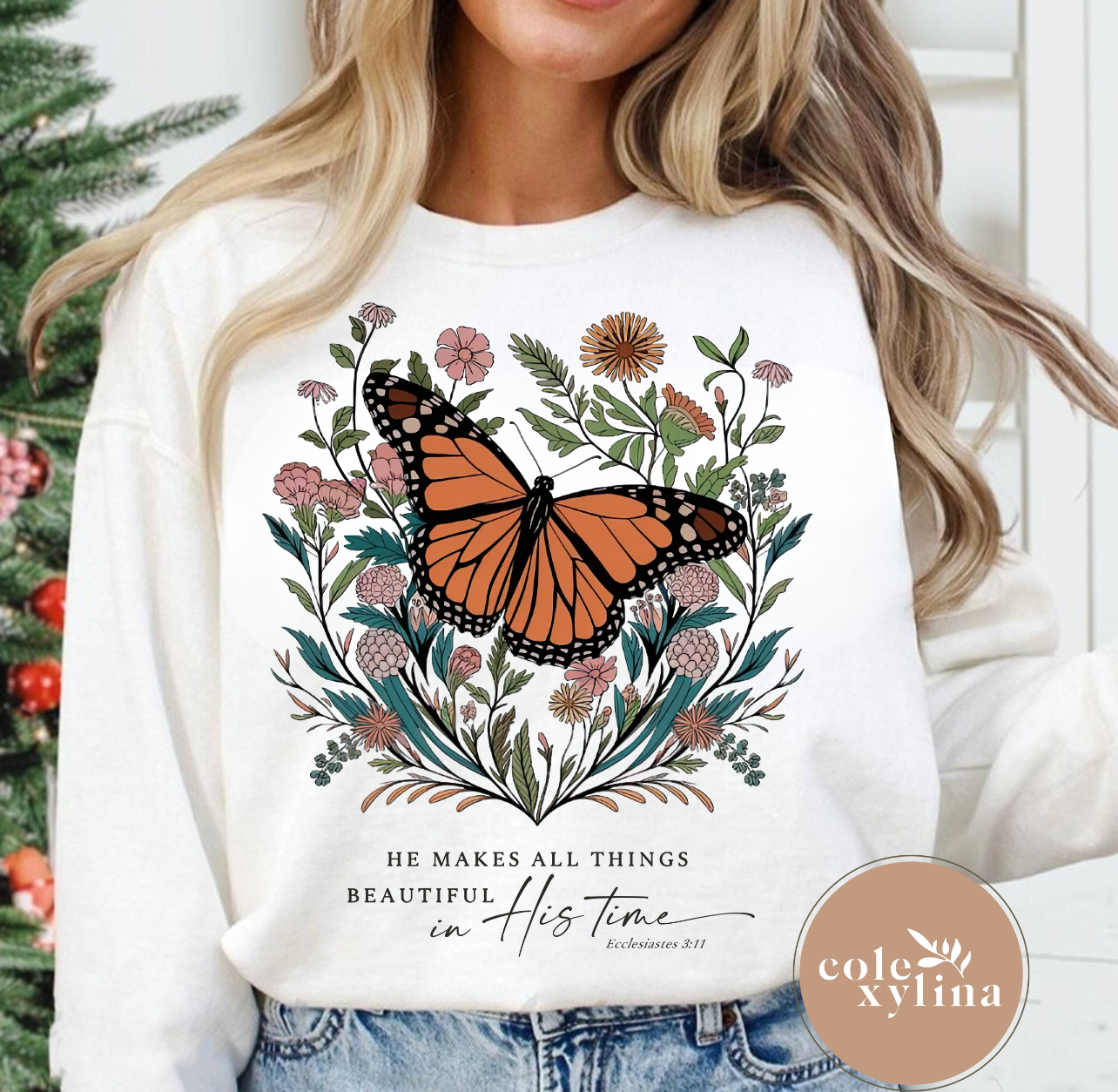 HE MAKES ALL THINGS BEAUTIFUL BLACK (2 OPTIONS) - DTF TRANSFER