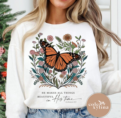 HE MAKES ALL THINGS BEAUTIFUL BLACK (2 OPTIONS) - DTF TRANSFER