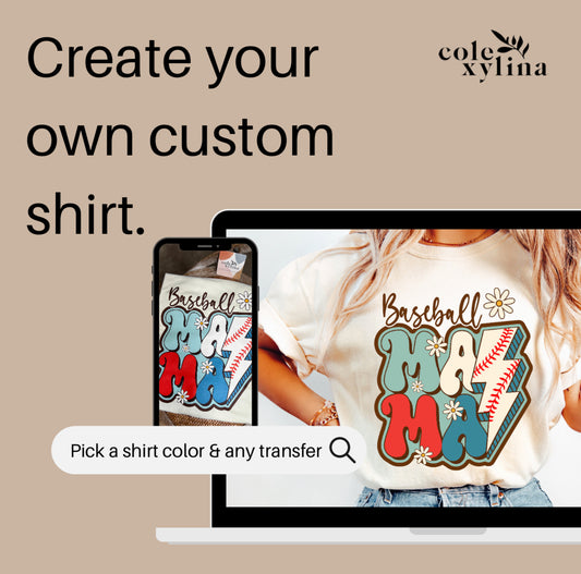 CREATE YOUR OWN ADULT SHIRT - UNISEX BELLA CANVAS 3001 (LIGHTWEIGHT)