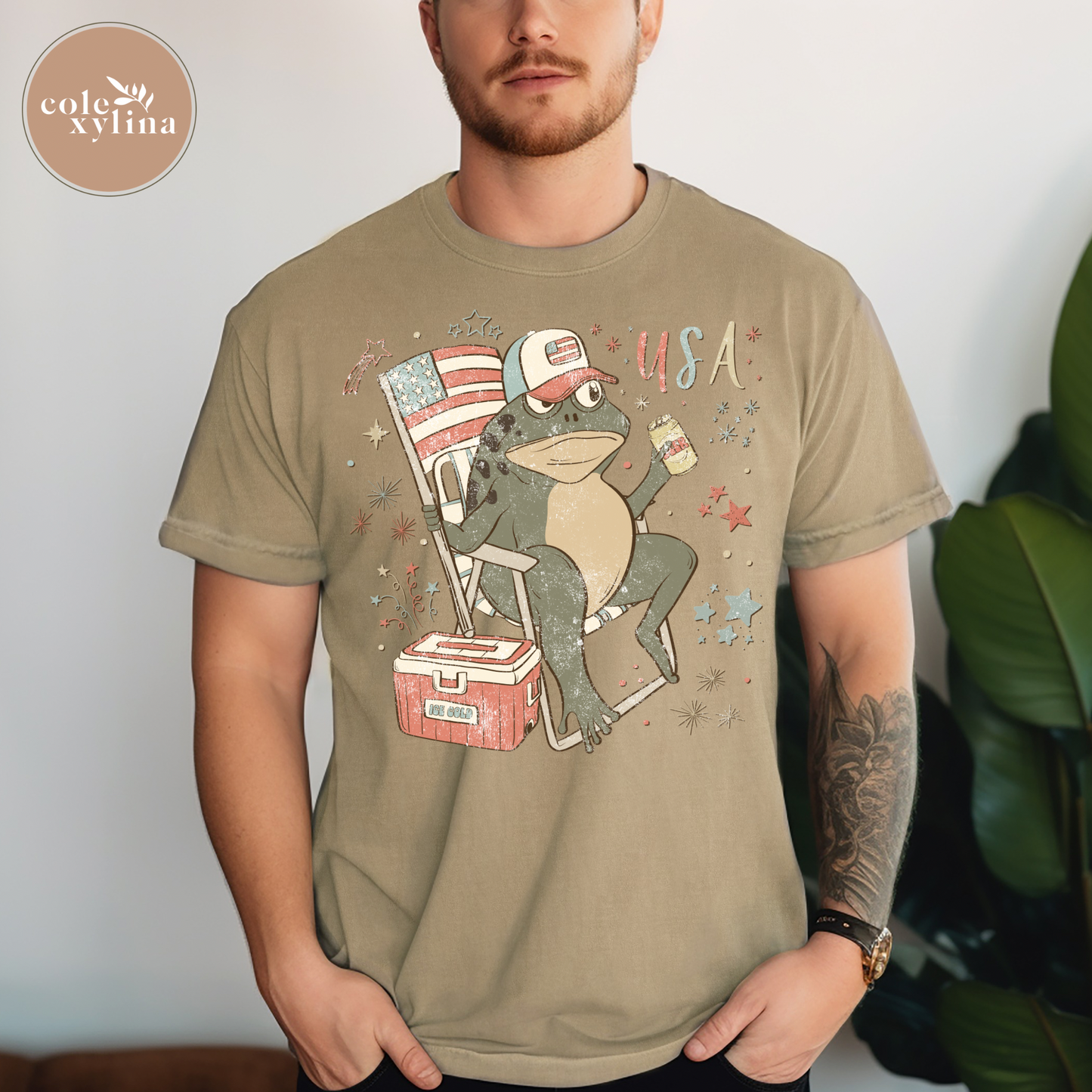 GRUNGE USA FROGGIE - DTF TRANSFER