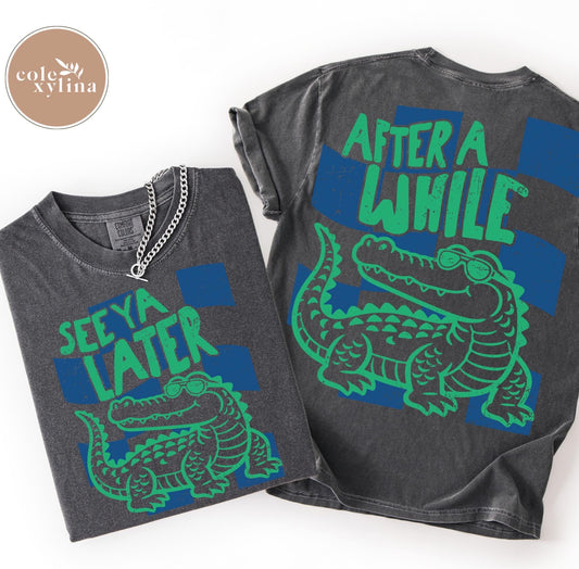 BLUE & GREEN SEE YA LATER (2 PIECES SOLD SEPARATELY) - DTF TRANSFER