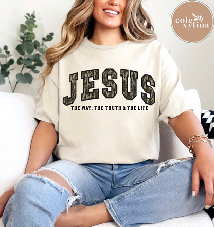 CAMO JESUS THE WAY THE TRUTH AND THE LIFE  (2 OPTIONS) - DTF TRANSFER