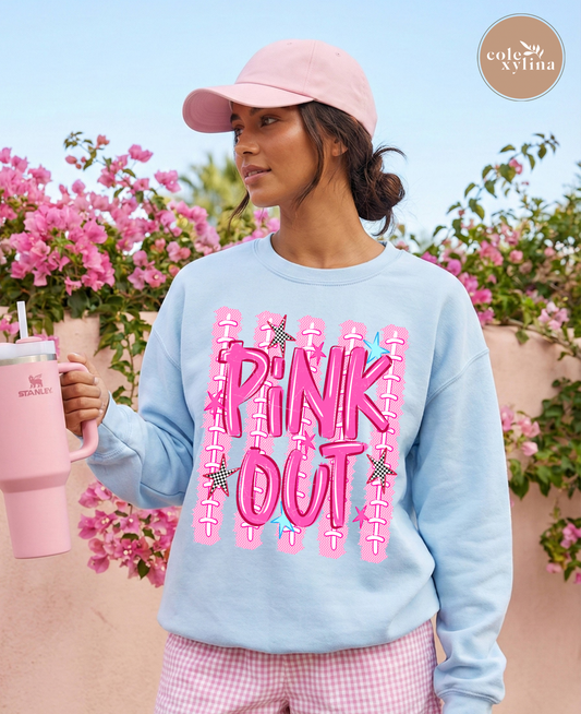 STRIPED PINK - DTF TRANSFER