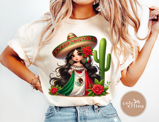 MEXICAN GIRL A5 - DTF TRANSFER