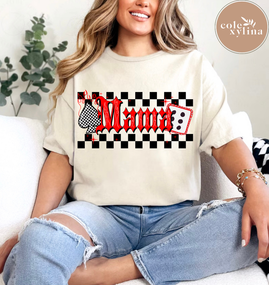 CHECKERED MAMA DICE - DTF TRANSFER