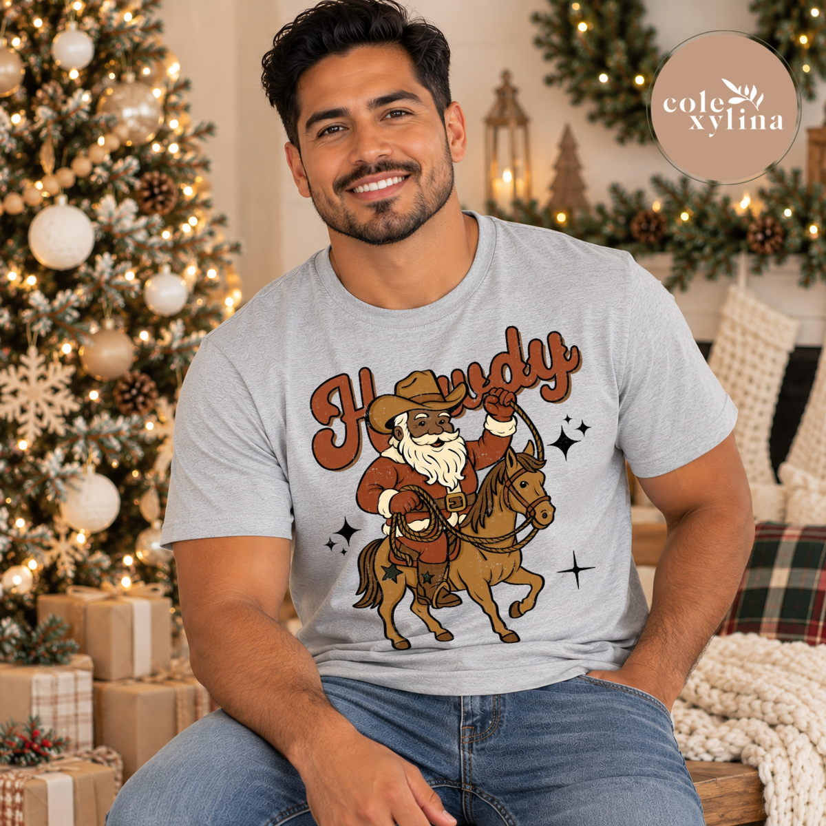HOWDY SANTA DARK - DTF TRANSFER