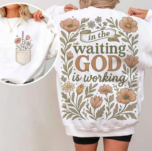 IN THE WAITING FLORAL (2 PIECES) - DTF TRANSFER