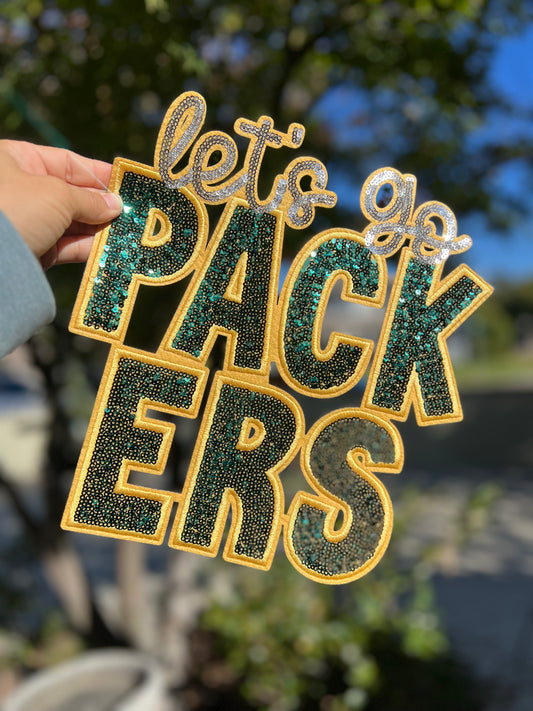 LET’S GO PACKERS - CHENILLE PATCH