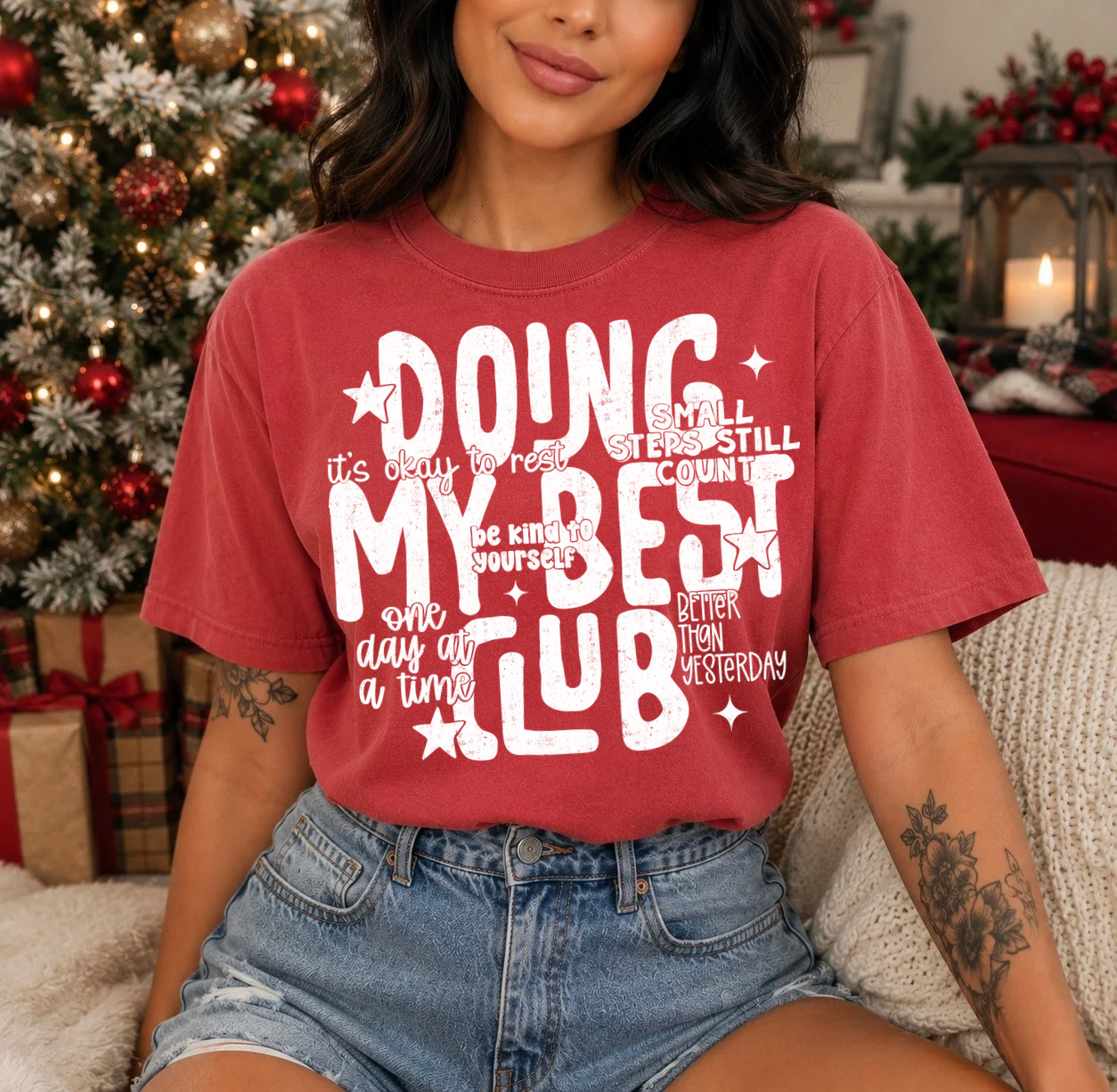 DOING MY BEST CLUB WHITE - DTF TRANSFER