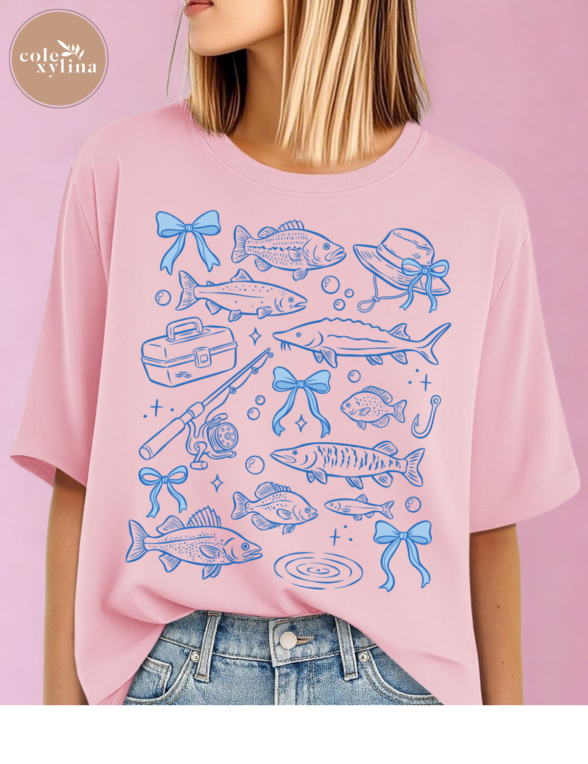 FISHING DOODLES - DTF TRANSFER