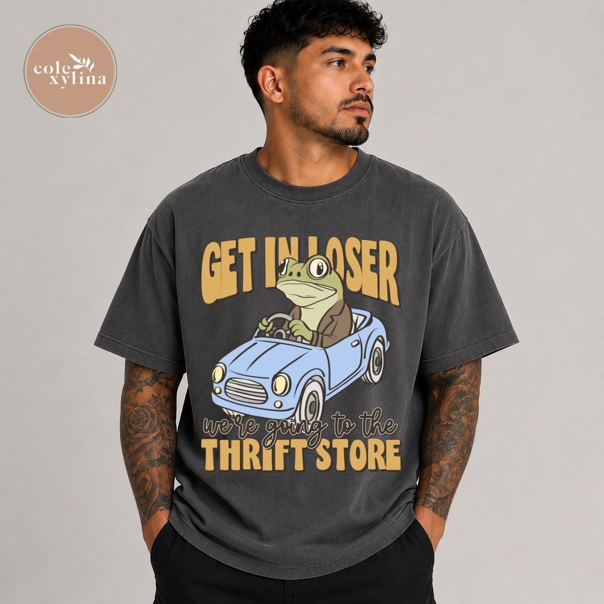 FROGGY GET IN LOSER WE’RE GOING TO THE THRIFT STORE - DTF TRANSFER