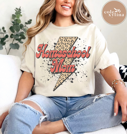 HOMESCHOOL MOM BOLT - DTF TRANSFER